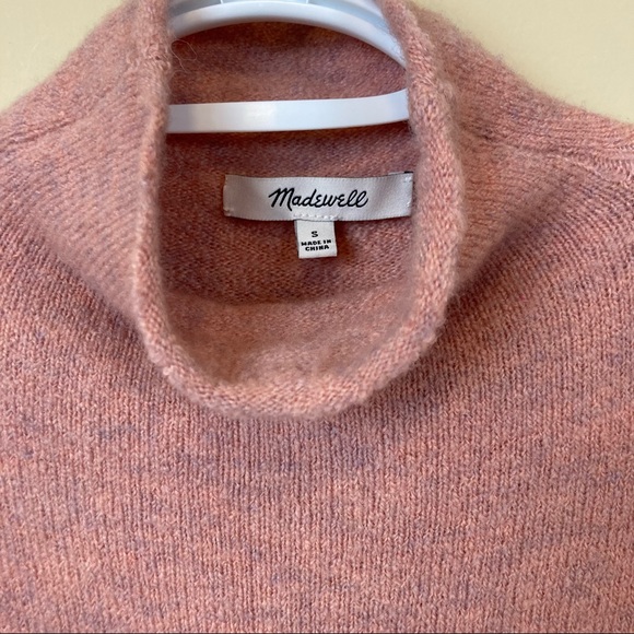 Madewell Sweater Mock Turtleneck Soft Pink Women's Size S Style F8882 - Picture 2 of 8